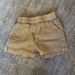 Bonton Brown Textured Shorts